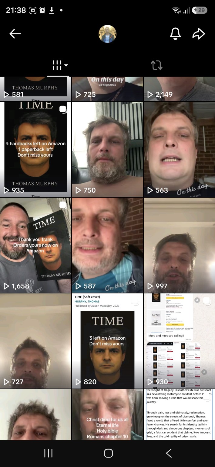 A smiling reader holding a copy of Time, from Thomas’s TikTok post